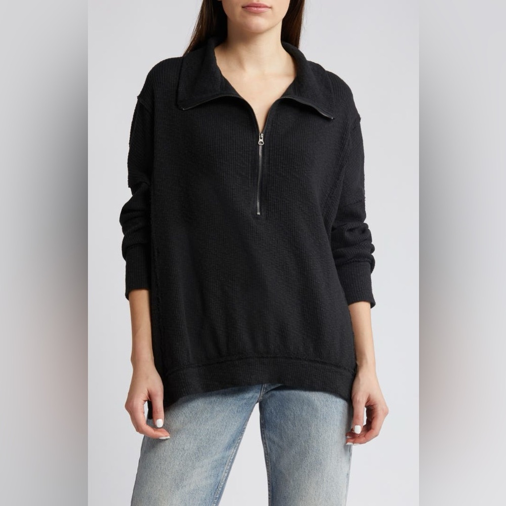 We The Free NWOT Walk Away Tunic in Black Size Medium